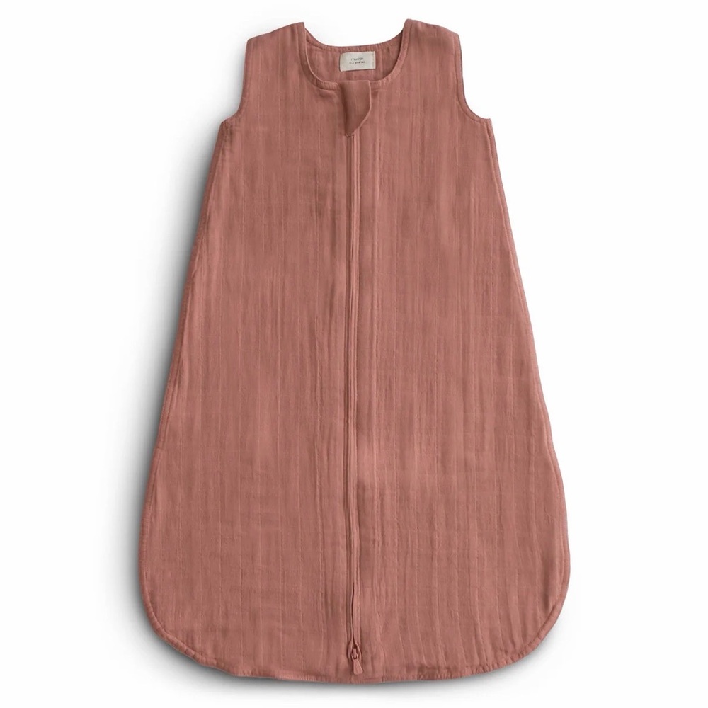 Mushie 100% Organic Cotton Sleep Bag in Rust